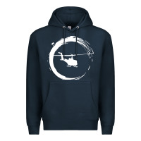 Navy helicopter Premium Hoodie - artisFamous