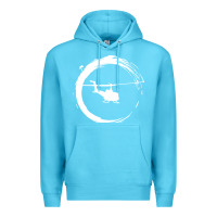 Ocean Blue helicopter Premium Hoodie - artisFamous