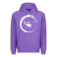 Purple helicopter Premium Hoodie - artisFamous