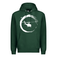 Sports Green helicopter Premium Hoodie - artisFamous