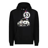 Black herbie 53 Premium Hoodie - artisFamous