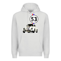 Dove Grey herbie 53 Premium Hoodie - artisFamous