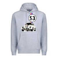 Heather Grey herbie 53 Premium Hoodie - artisFamous
