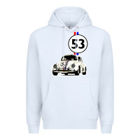 White herbie 53 Premium Hoodie - artisFamous