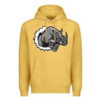 Antique Gold Rhino Premium Hoodie - artisFamous