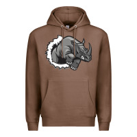 Chestnut Rhino Premium Hoodie - artisFamous