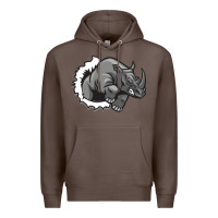 Coffee Rhino Premium Hoodie - artisFamous