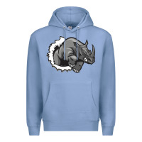 Colony Blue Rhino Premium Hoodie - artisFamous