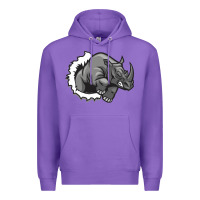 Purple Rhino Premium Hoodie - artisFamous