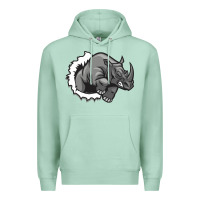 Seafoam Rhino Premium Hoodie - artisFamous
