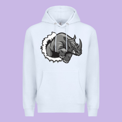 Rhino Premium Hoodie Designed By Artisfamous
