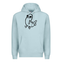 Blue Mist Dickbutt Premium Hoodie - artisFamous