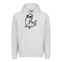Dove Grey Dickbutt Premium Hoodie - artisFamous