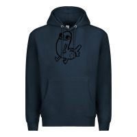 Navy Dickbutt Premium Hoodie - artisFamous