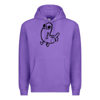 Purple Dickbutt Premium Hoodie - artisFamous