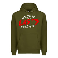 Army Green Nothing lasts forever Premium Hoodie - artisFamous