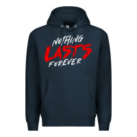 Navy Nothing lasts forever Premium Hoodie - artisFamous