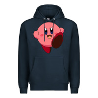 Navy Kirby's Adventure Premium Hoodie - artisFamous