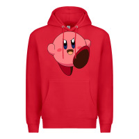 Red Kirby's Adventure Premium Hoodie - artisFamous