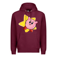 Burgundy Kirby's Adventure Premium Hoodie - artisFamous