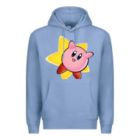 Colony Blue Kirby's Adventure Premium Hoodie - artisFamous
