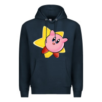 Navy Kirby's Adventure Premium Hoodie - artisFamous