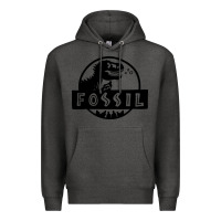 Charcoal Heather fossil dinosaur  wild life Premium Hoodie - artisFamous