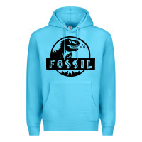 Ocean Blue fossil dinosaur  wild life Premium Hoodie - artisFamous
