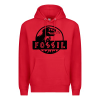 Red fossil dinosaur  wild life Premium Hoodie - artisFamous