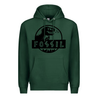 Sports Green fossil dinosaur  wild life Premium Hoodie - artisFamous