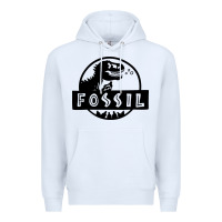 White fossil dinosaur  wild life Premium Hoodie - artisFamous