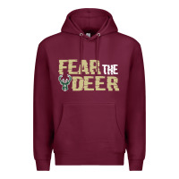 Burgundy fear the deer Premium Hoodie - artisFamous