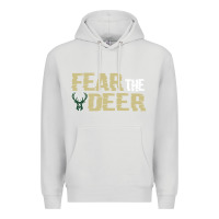 Dove Grey fear the deer Premium Hoodie - artisFamous