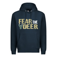 Navy fear the deer Premium Hoodie - artisFamous