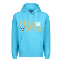 Ocean Blue fear the deer Premium Hoodie - artisFamous