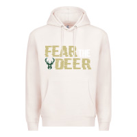 Pale Pink fear the deer Premium Hoodie - artisFamous
