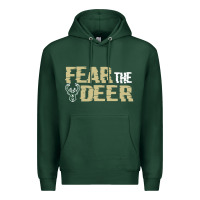 Sports Green fear the deer Premium Hoodie - artisFamous