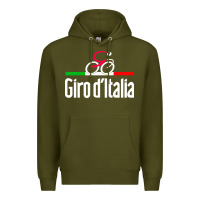 Army Green giro d'italia Premium Hoodie - artisFamous