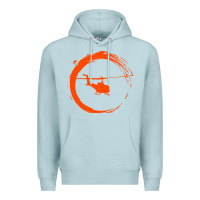 Blue Mist helicopter Premium Hoodie - artisFamous