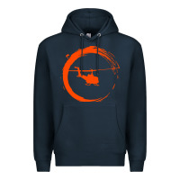 Navy helicopter Premium Hoodie - artisFamous