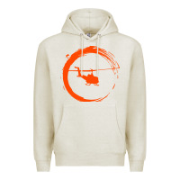 Oatmeal Heather helicopter Premium Hoodie - artisFamous