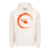Pale Pink helicopter Premium Hoodie - artisFamous