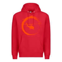 Red helicopter Premium Hoodie - artisFamous