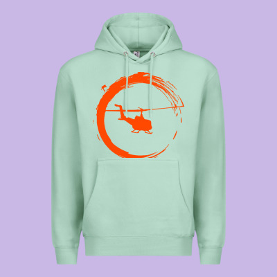 Helicopter Premium Hoodie Designed By Artisfamous