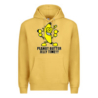 Antique Gold peanut butter jelly time banana Premium Hoodie - artisFamous