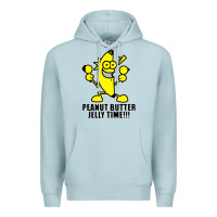 Blue Mist peanut butter jelly time banana Premium Hoodie - artisFamous