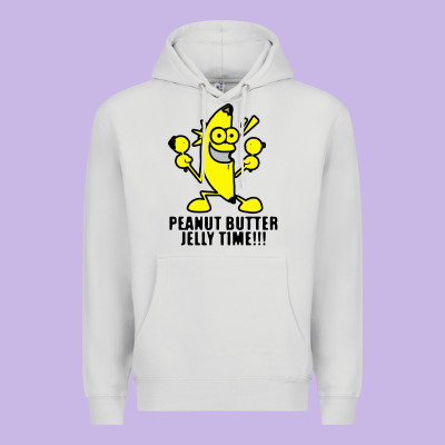 Peanut Butter Jelly Time Banana Premium Hoodie Designed By Artisfamous