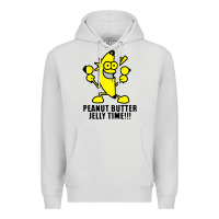 Dove Grey peanut butter jelly time banana Premium Hoodie - artisFamous