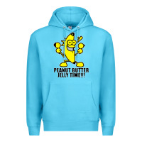 Ocean Blue peanut butter jelly time banana Premium Hoodie - artisFamous