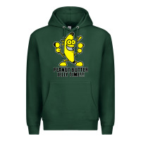 Sports Green peanut butter jelly time banana Premium Hoodie - artisFamous